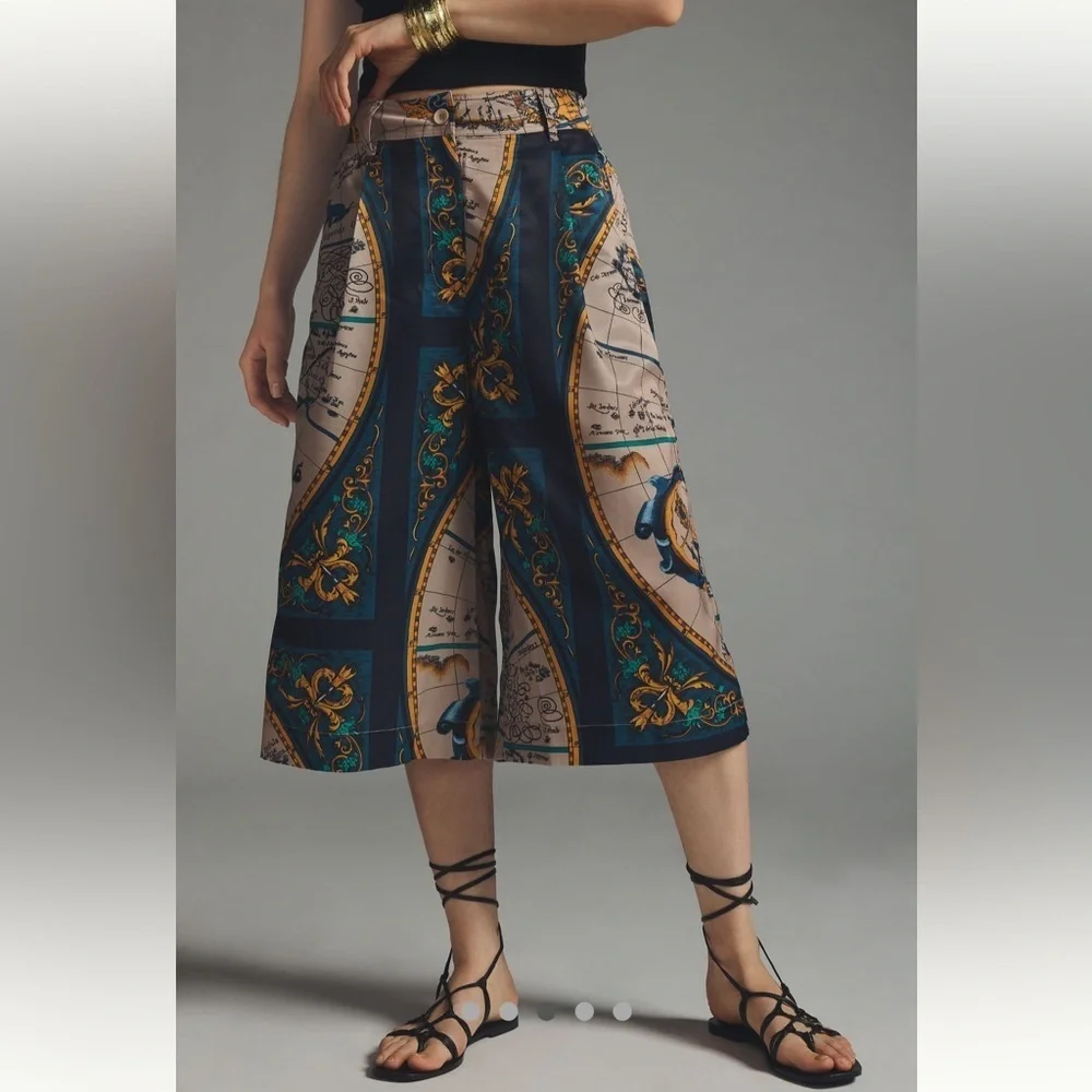 Anthropologie NWT Tiny Twilight Capri Pants size S. - Picture 3 of 16